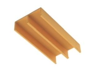 Epco 2234-BR Plastic Upper Guide, For 3/4" By-passing Wood/Glass Doors, 12' Length - Brown