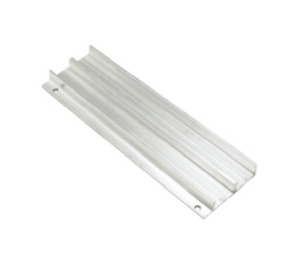 Epco 312-M Aluminum Track, For 1/2" By-passing Wood Doors, 12' Length - Mill Finish