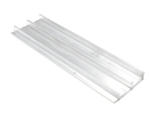 Epco 334-M Aluminum Track, For 3/4" By-passing Wood Doors, 12' Length - Mill Finish