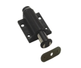 Epco 507-BL-PWS Single Magnetic Touch Latch, Polybagged with Strike and Screws - Black Color