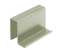 Epco 516-PC Wrap Around Strike Plate with Lip For 1/4" and 3/16" Glass, Polybagged with Strike and Screws - Polished Chrome Finish
