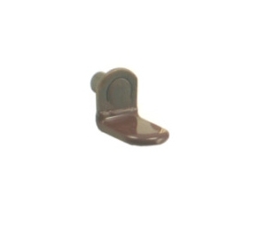 Epco 521-AC Vinyl Coverted Shelf Support with 1/4" Pin - Antique Copper Finish