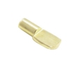 Epco 524-B Shelf Support with 1/4" Pin - Bright Brass Finish
