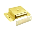 Epco 593-PB Extra Heavy Duty Magnetic Catch for Heavy Doors - Polished Brass Finish