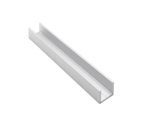 Epco 725-A Aluminum Track Base, 12' Length - Satin Clear Anodized Finish
