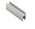 Epco 743-A Aluminum Shoe Moulding, 12' Length - Satin Clear Anodized Finish