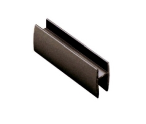 Epco 743-ORB Aluminum Shoe Moulding, 12' Length - Satin Clear Anodized Finish