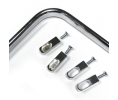 Epco KIT830-90-PC Large Oval Corner Rod Kit, 30" x 30" Dimensions -Polished Chrome Finish