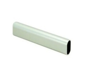 Epco 830-8-DC Aluminum Oval Tubing, 8' Length - Dull Chrome Finish