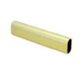 Epco 830-8-SB Aluminum Oval Tubing, 8' Length - Satin Brass Finish