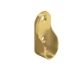Epco 840-PB Zinc Oval Open Flange for 15 x 1.18" Zinc Oval Closet Rod - Polished Brass Finish