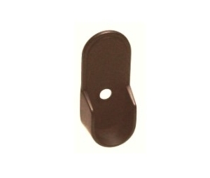 Epco 841-ORB Zinc Oval Open Flange with Two Mounting Pins for 15 x 1.18" Zinc Oval Closet Rod - Oil Rubbed Bronze Finish