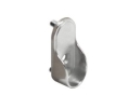 Epco 841-PC Zinc Oval Open Flange with Two Mounting Pins for 15 x 1.18" Zinc Oval Closet Rod - Polished Chrome Finish