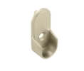 Epco 841-SN Zinc Oval Open Flange with Two Mounting Pins for 15 x 1.18" Zinc Oval Closet Rod - Satin Nickel Finish