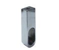 Epco 845-PC Zinc Oval Undermount End Support/Flange - Polished Chrome Finish