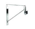 Epco 848-PC Steel Shelf & Rod Bracket for Oval 15 x 1.18" Rod - Polished Chrome Finish