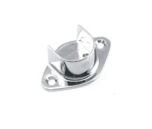 Epco 850-PC Zinc Open Flange for 1" and 1-1/16" Tubing - Polished Chrome Finish