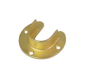 Epco 851-SB Zinc Open Flange for 1-1/4" and 1-5/16" Tubing - Satin Brass Finish