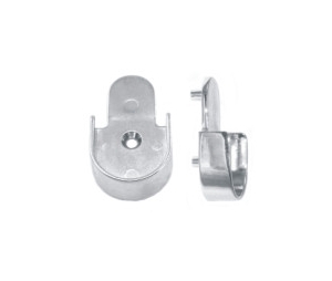 Epco 852-PC Zinc 1.26" Open Flange for 1" and 1/16" Tubing - Polished Chrome Finish