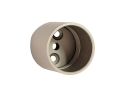 Epco 855-SN Aluminum Cylinder Flange for 1" and 1-1/16" Tubing- Satin Nickel Finish