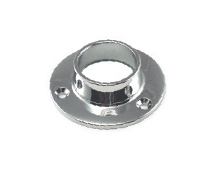 Epco 861-PC Zinc Closed Flange for 1-1/4" and 1-5/16" Tubing - Polished Chrome Finish