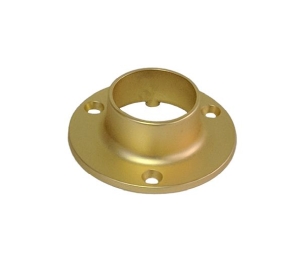 Epco 861-SB Zinc Closed Flange for 1-1/4" and 1-5/16" Tubing - Satin Brass Finish