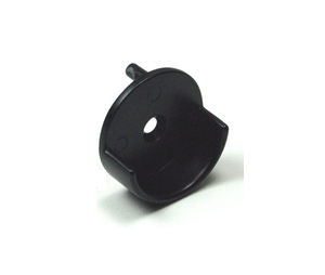 Epco 864-BL Zinc Open Socket Flange for 1-1/4" and 1-5/16" Tubing - Matte Black Finish