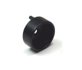 Epco 865-BL Zinc Closed Flange for 1-1/4" and 1-5/16" Tubing - Matte Black Finish