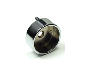 Epco 865-PC Zinc Closed Flange for 1-1/4" and 1-5/16" Tubing - Polished Chrome Finish