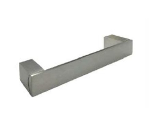 Epco AC2130-192-SS Aluminum Flat Saddle Handle, 7.56" (192mm) CTC, 8.11" (206mm) OA Length - Anodized Stainless Finish