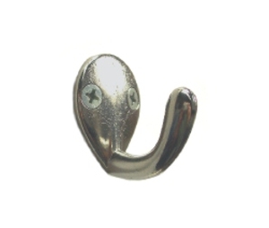 Epco CH201-ZC Zamack Wardrobe Hook, Bulk Packed, 1-1/4" Projection - Polished Chrome Finish