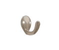Epco CH201-ZMN-2 Zamack Wardrobe Hook, Polybagged with Screws, 1-1/4" Projection - Matt Nickel Finish