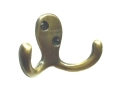 Epco CH202-ZAB-2 Zamack Double Wardrobe Hook, Polybagged with Screws, 1-1/8" Projection - Antique Brass Finish