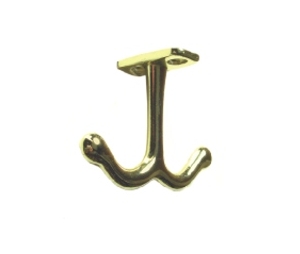 Epco CH301-ZAB-2 Zamack Ceiling Hook, Polybagged with Screws, 2-3/16" Projection - Antique Brass Finish