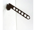 Epco CH800-6-ORB Steel 6 Hole Steel Drop Down Valet Rod, 11" Projection - Oil Rubbed Bronze Finish