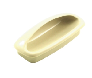 Epco DP1710-AL Plastic Recessed Pull, 2-7/8" CTC, 3-19/32" Length - Almond Finish