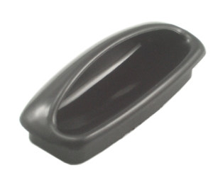 Epco DP1710-BL Plastic Recessed Pull, 2-7/8" CTC, 3-19/32" Length - Black Finish