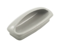 Epco DP1710-G Plastic Recessed Pull, 2-7/8" CTC, 3-19/32" Length - Gray Finish