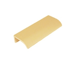 Epco DP40-B Aluminum Drawer Edge Pull, 1" CTC, 1-1/2" OA Length - Satin Brass Finish Anodized Finish