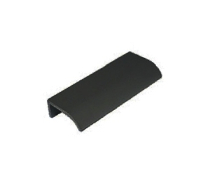 Epco DP40-BL Aluminum Drawer Edge Pull, 1" CTC, 1-1/2" OA Length - Satin Black Anodized Finish