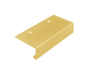 Epco DP403-B Aluminum Edge Pull, 1-7/8" CTC, 3-7/8" OA Length - Satin Brass Finish Anodized Finish