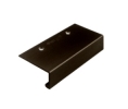 Epco DP403-BL Aluminum Edge Pull, 1-7/8" CTC, 3-7/8" OA Length - Satin Black Anodized Finish