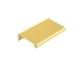 Epco DP41-PB-3 Aluminum Edge Pull, 2" CTC, 3" OA Length - Polished Brass Finish Anodized Finish