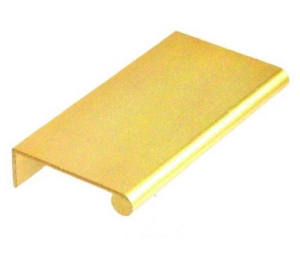 Epco DP41-B Aluminum Edge Pull, 1" CTC, 1-1/2" OA Length - Satin Brass Finish Anodized Finish