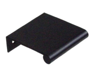 Epco DP41-BL Aluminum Edge Pull, 1" CTC, 1-1/2" OA Length - Satin Black Anodized Finish