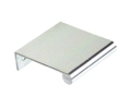 Epco DP41-PA Aluminum Edge Pull, 1" CTC, 1-1/2" OA Length - Polished Aluminum Anodized Finish