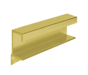 Epco DP412-B Aluminum Drawer Pull, 3" CTC, 3-7/8" OA Length - Satin Brass Finish Anodized Finish