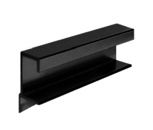 Epco DP412-BL Aluminum Drawer Pull, 3" CTC, 3-7/8" OA Length - Satin Black Anodized Finish