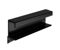Epco DP412-2-BL Aluminum Drawer Pull, 3" CTC, 3-7/8" OA Length - Satin Black Anodized Finish