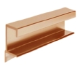 Epco DP412-2-BZ Aluminum Drawer Pull, 3" CTC, 3-7/8" OA Length - Satin Bronze Anodized Finish